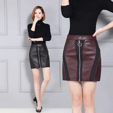 

New Leather Skirt Sheepskin Skirt K88