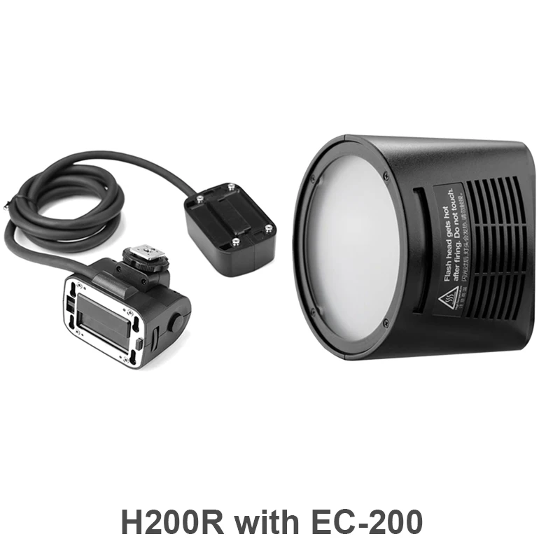 H200R with EC-200 Godox AD200 аксессуар для вспышки WITSTRO H200R круглая головка для вспышки и EC-200 Удлиняющая головка AK-R1 отражатель цветовой температуры - Цвет: H200R with EC-200