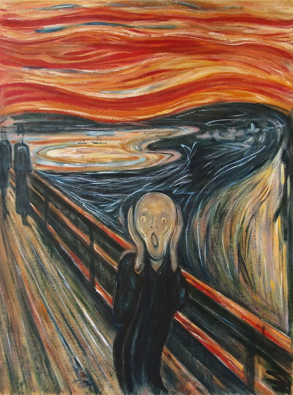 Картина маслом (крик) от Edvard Munch знаменитая картина на холсте для украшения стен