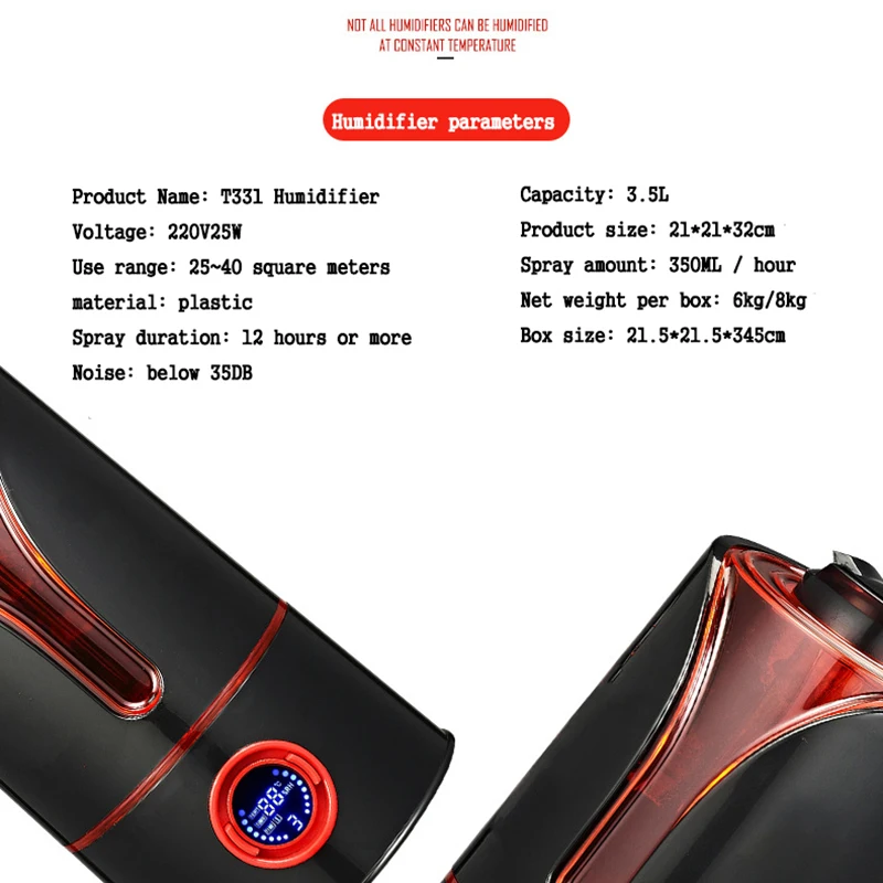 3.5л ультразвуковой умный увлажнитель воздуха распылитель Электрический