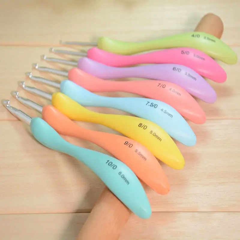 8 шт./компл. крючки для вязания эргономичные наборы крюков набор инструментов