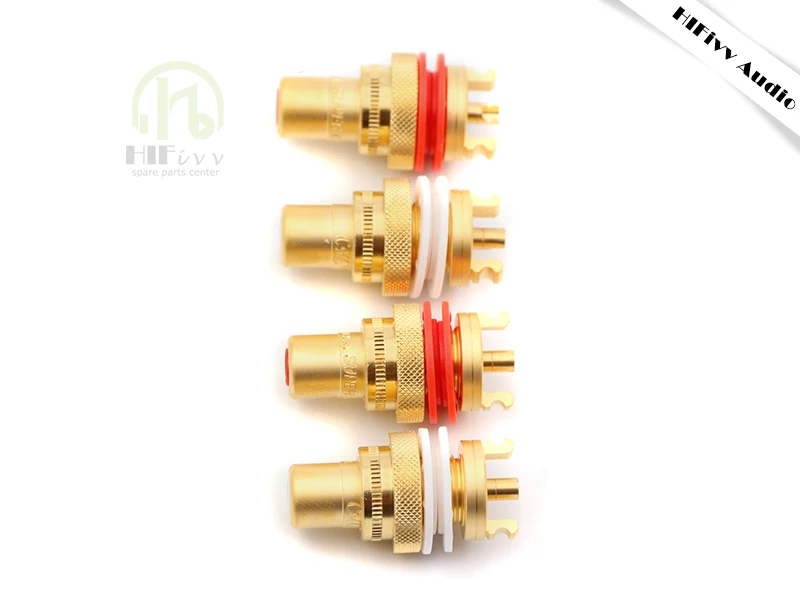 Hifivv аудио hi end RCA гнездо усилителя amp rca cmc 805 2.5f Медный позолоченный разъем|rca