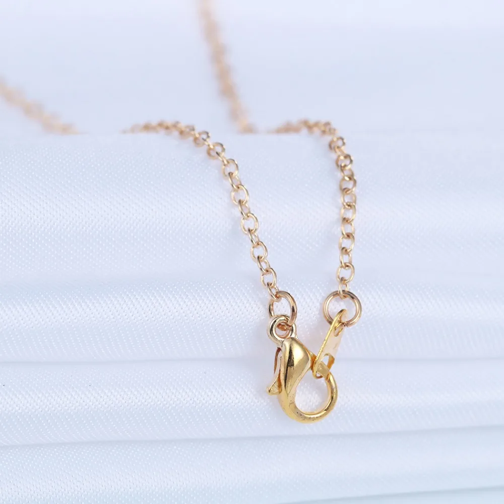 10 шт./лот Позолоченные бесконечные ожерелья с подвеской 8 форм для женщин