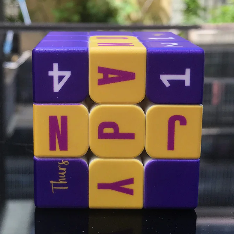 Magic Cube 3x3x3 neo magico Cubo календарь время печати головоломка на скорость обучающие игрушки для детей 6 лет
