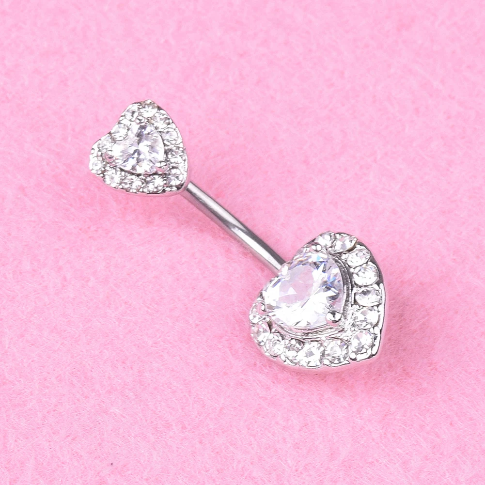 Горячая 1 шт. пупка кольцо Блеск Любовь Сердце Русалка Рыба чешуя пирсинг