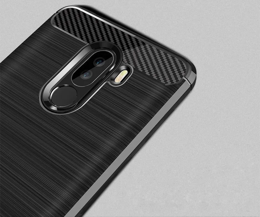 Для Xiaomi Pocophone F1 чехол из углеродного волокна Противоударная Задняя накладка чехла из ТПУ Для Xiaomi Pocophone F1 Poco F1 чехол силиконовый чехол