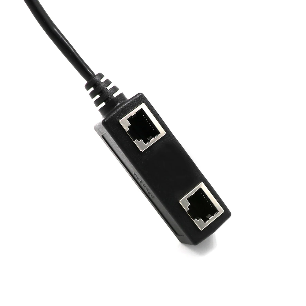 RJ45 Сплиттер Адаптер от 1 до 2 портов переключатель кабель для Cat5 Cat6 LAN разъем Ethernet
