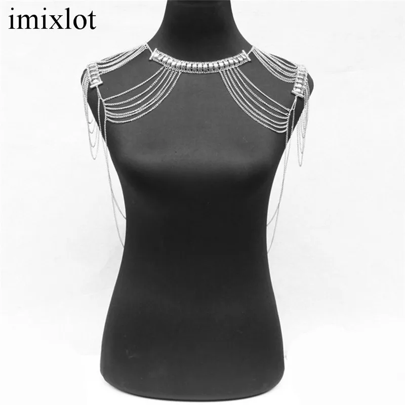 Индивидуальная золотая металлическая цепочка imixlot для женщин многослойная