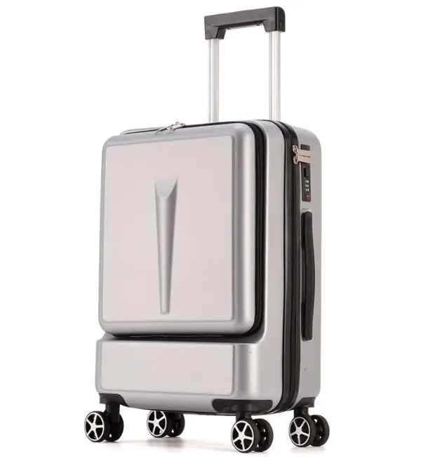 silver Travel tale 2" дюймовый вращающиеся колеса для ноутбука на колесиках ABS жесткий ручного багажа чемодан дорожная сумка на колесах - Цвет: silver
