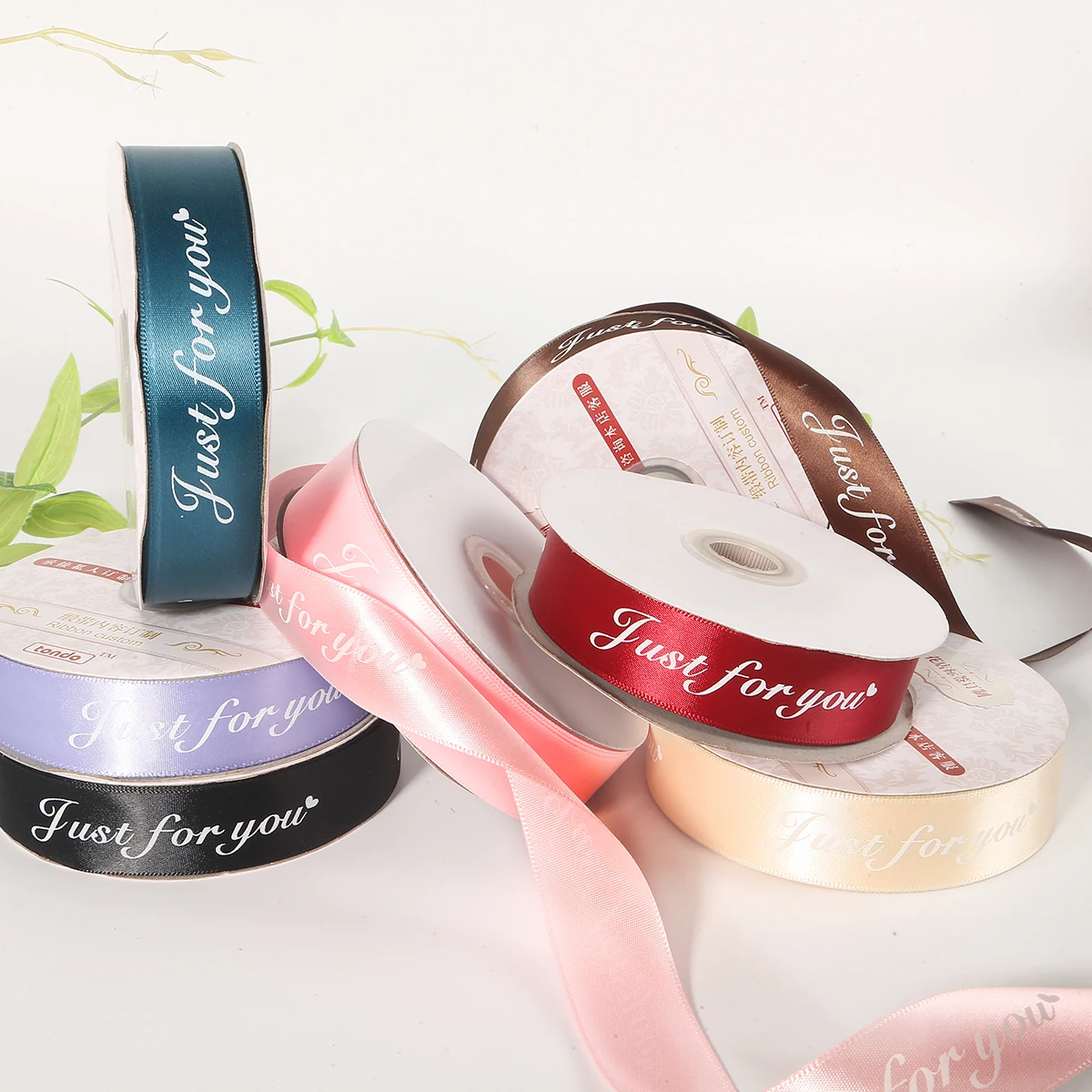 25 мм 5 ярдов только для вас печатная полиэфирная лента свадьбы рождественской