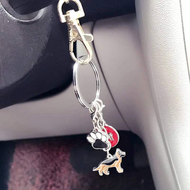 Брелок для ключей German Shepherd Jack Russell Terrier металлический брелок домашних животных