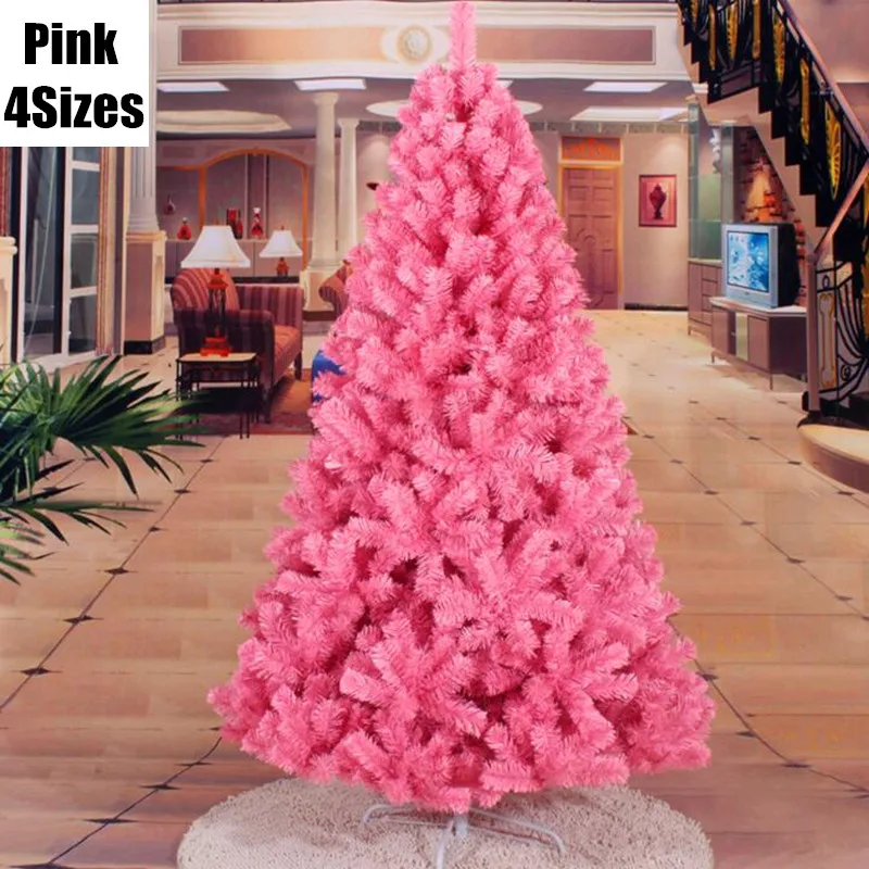 4 размера розовая Рождественская елка вечеринка украшение для дома