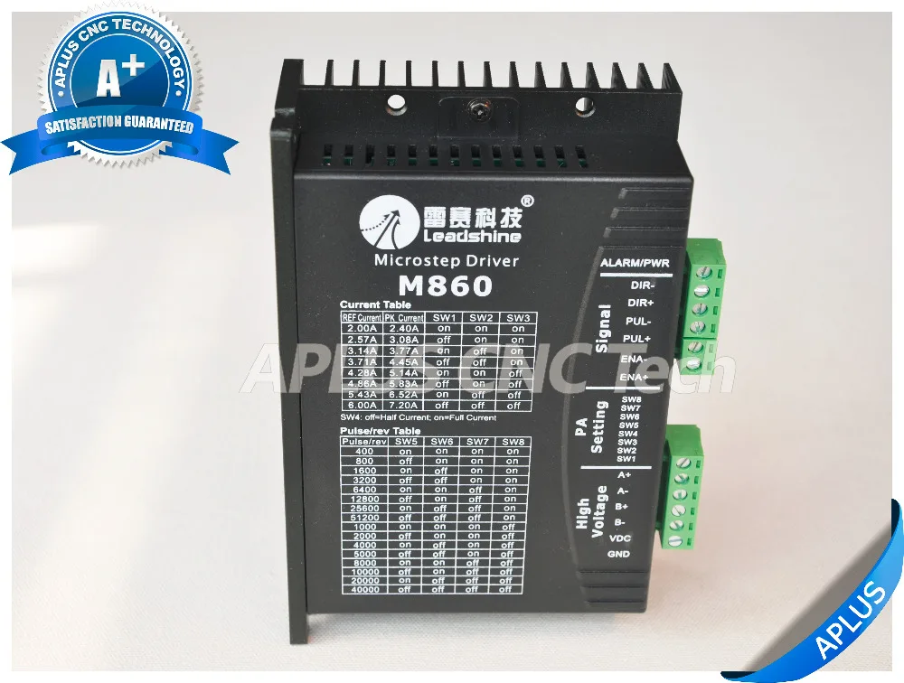 Драйвер шагового двигателя LeadShine M860 2 фазы до 72 В постоянного тока/256 а/ 3 шт. |
