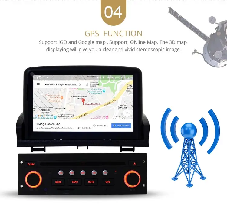 LJDA 1din 7 дюймов Android 10,0 автомобильный dvd-плеер для peugeot 307 2007-2011 gps навигация Bluetooth USB Мультимедиа карта FM радио