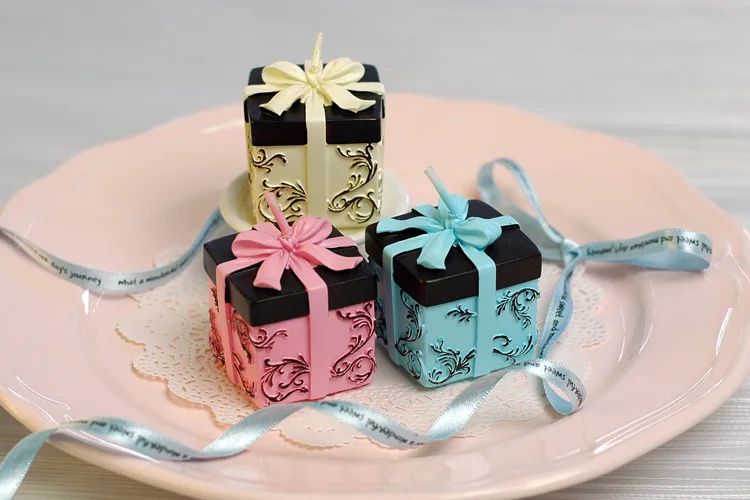 (Упаковка из 10 свечей) подарочная коробка в форме свечи детский душ Крещение