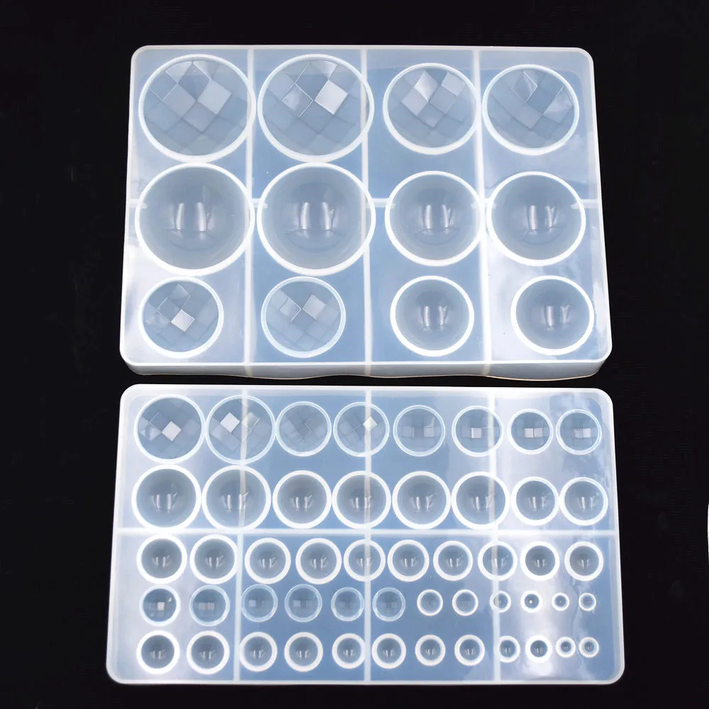 

SNASAN Silicone Mold Oblate Cabochon Beads Resin Silicone Mould Multi Style Pendant Jewelry Making Epoxy Resin Moulds