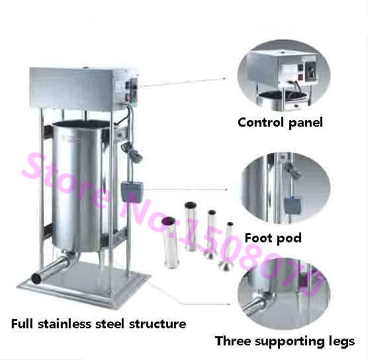 Электрическая вертикальная машина для розлива сосисок из нержавеющей стали