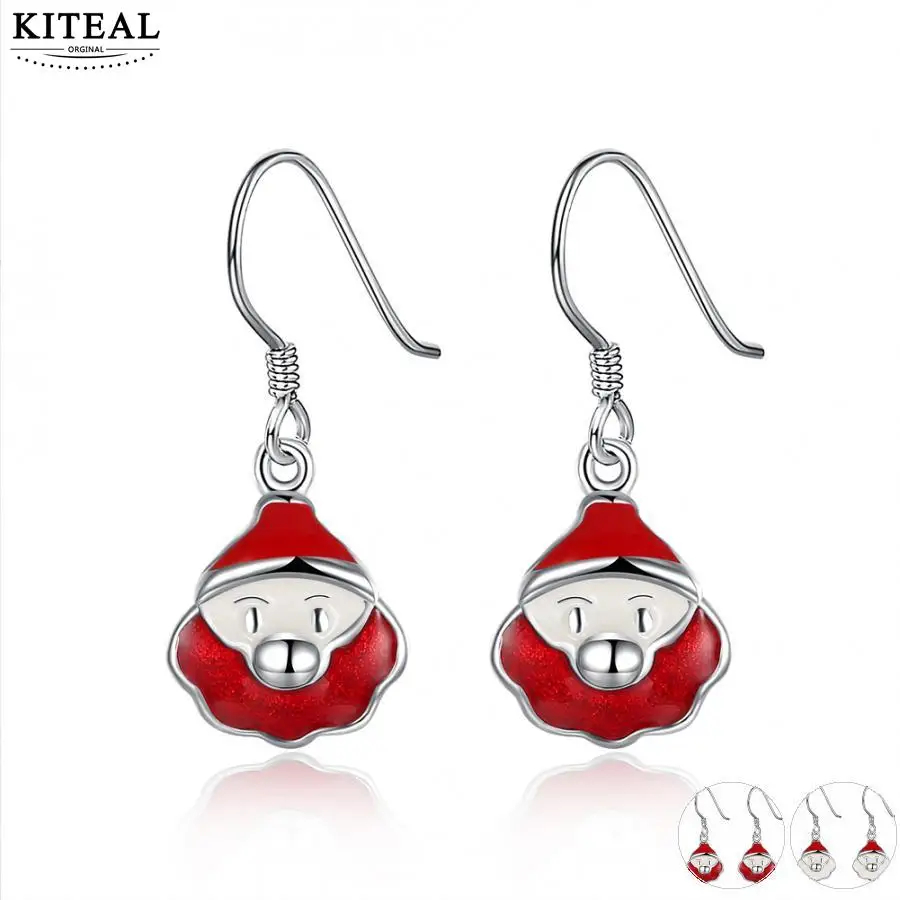 Серьги KITEAL великолепные серебряные красные белые серьги для мужчин и женщин