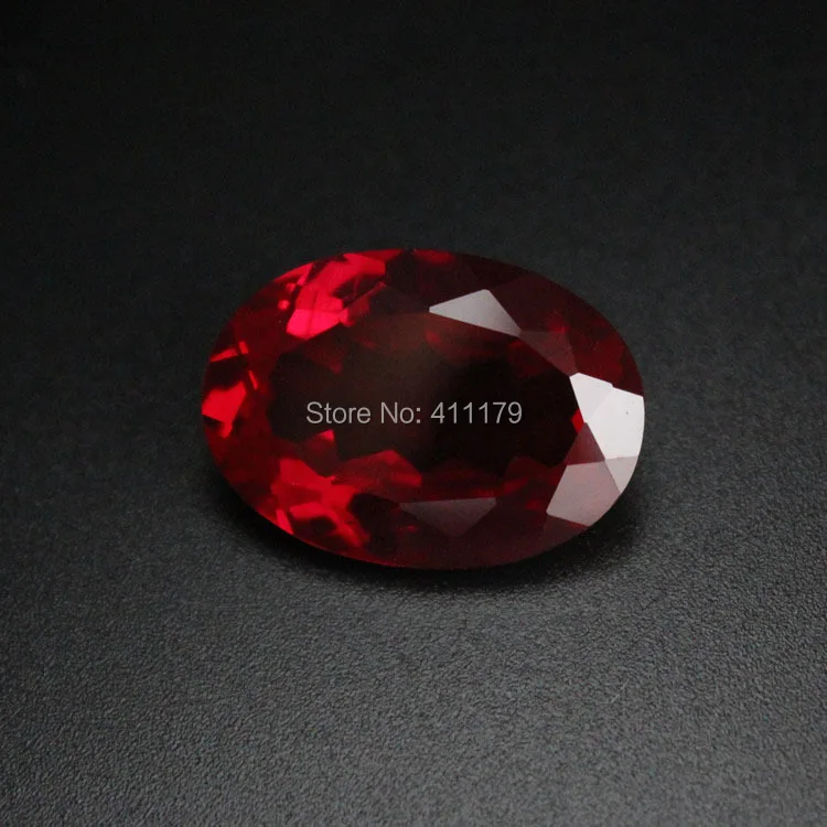 Красный камень бусины камни ювелирные изделия овальной формы глубокий розовый