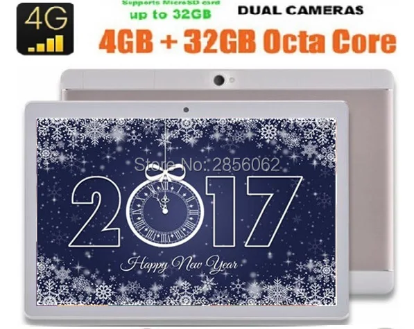 10 дюймов разблокировать Планшетный ПК 4 Г FDD LTE Окта основные RAM 32 ГБ ROM Dual SIM Карты 8.0