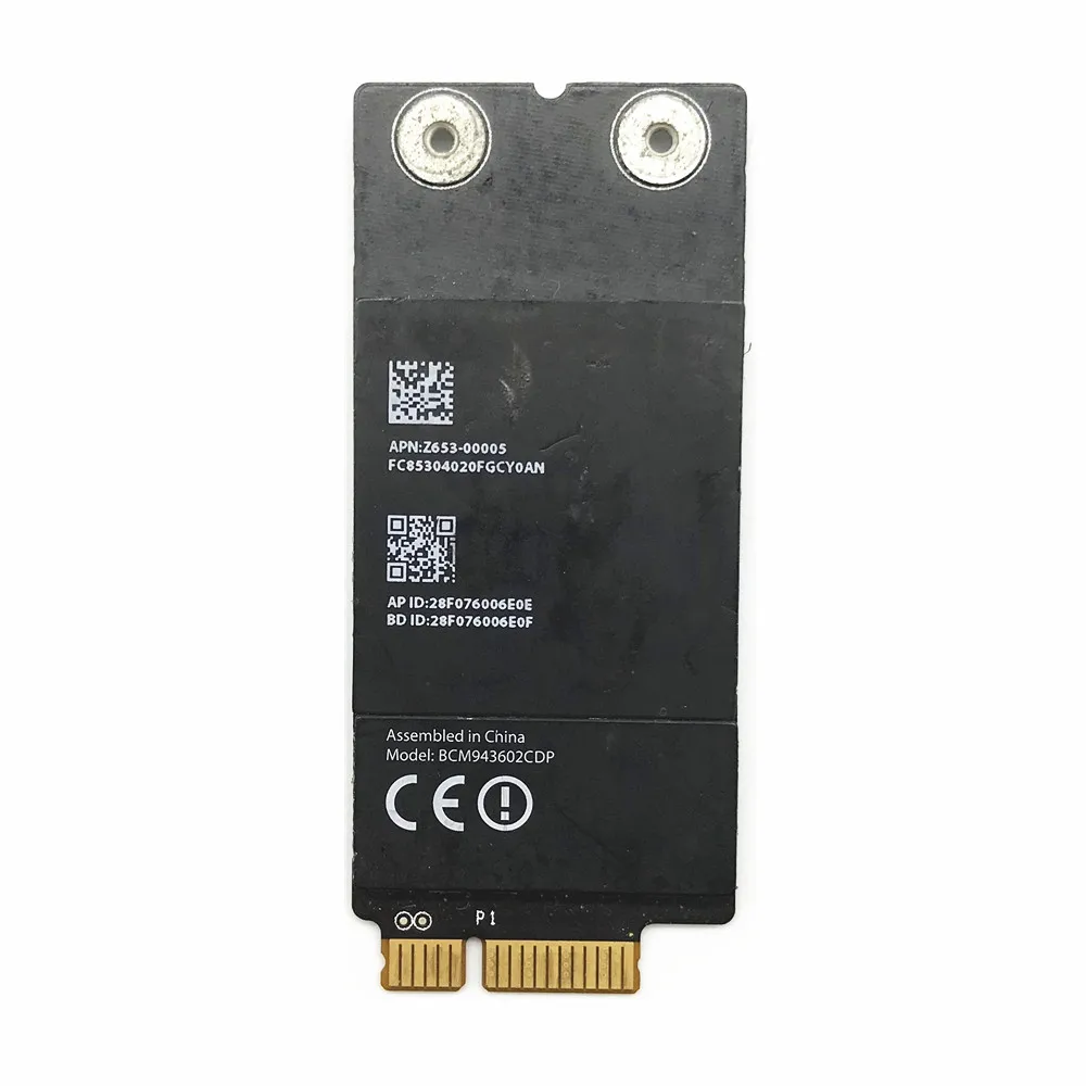 BCM943602CDP Bluetooth 4 0 1300M 2 & 5G wifi карта для 2015 года A1418 A1419 bcm9360cd обновленная версия|Сетевые