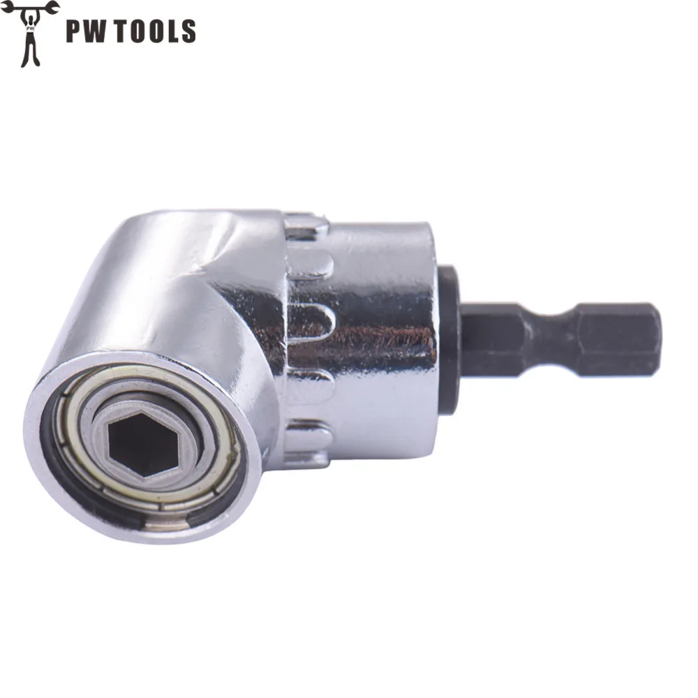 PW TOOLS 2017 Hot 105 градусов 1/4 &quotудлинитель шестигранное сверло Регулируемый угловой
