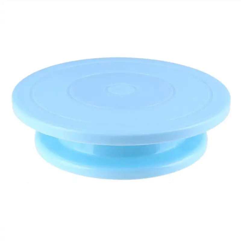 DIY Rotating Rotary Table Cook Tool Pan Baking Anti-skid Round Cake Stand Decorating Plastic CakeTurntable Ro | Дом и сад