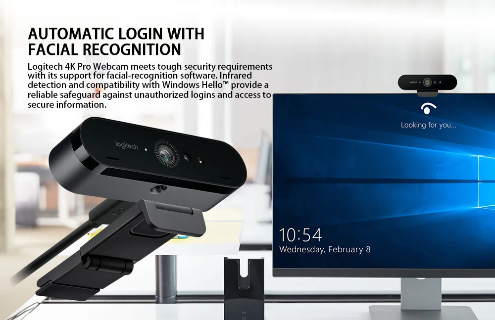 Веб-камера logitech C1000E 4K PRO с 5-кратным цифровым зумом Utral HD камера для потоковой записи вещания видеоконференции 1080P также