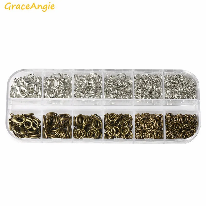 GraceAngie 642 шт. оптовая продажа застежки карабины разных размеров винтажная