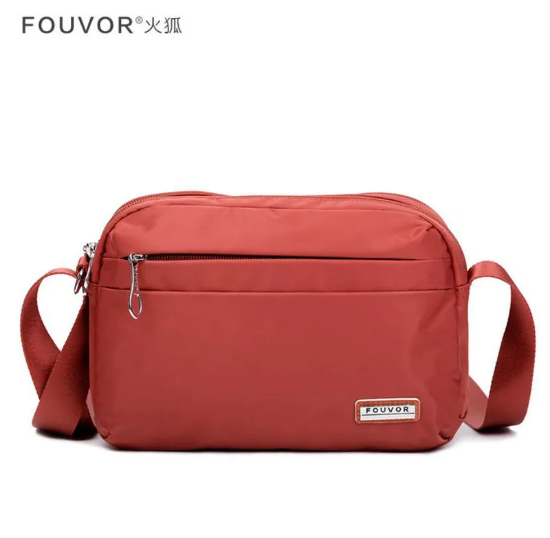 Chestnut Red Бренд Fouvor, женская сумка-мессенджер, высокое качество, водонепроницаемая сумка на плечо для женщин, Повседневная дорожная сумка через плечо - Цвет: Chestnut Red
