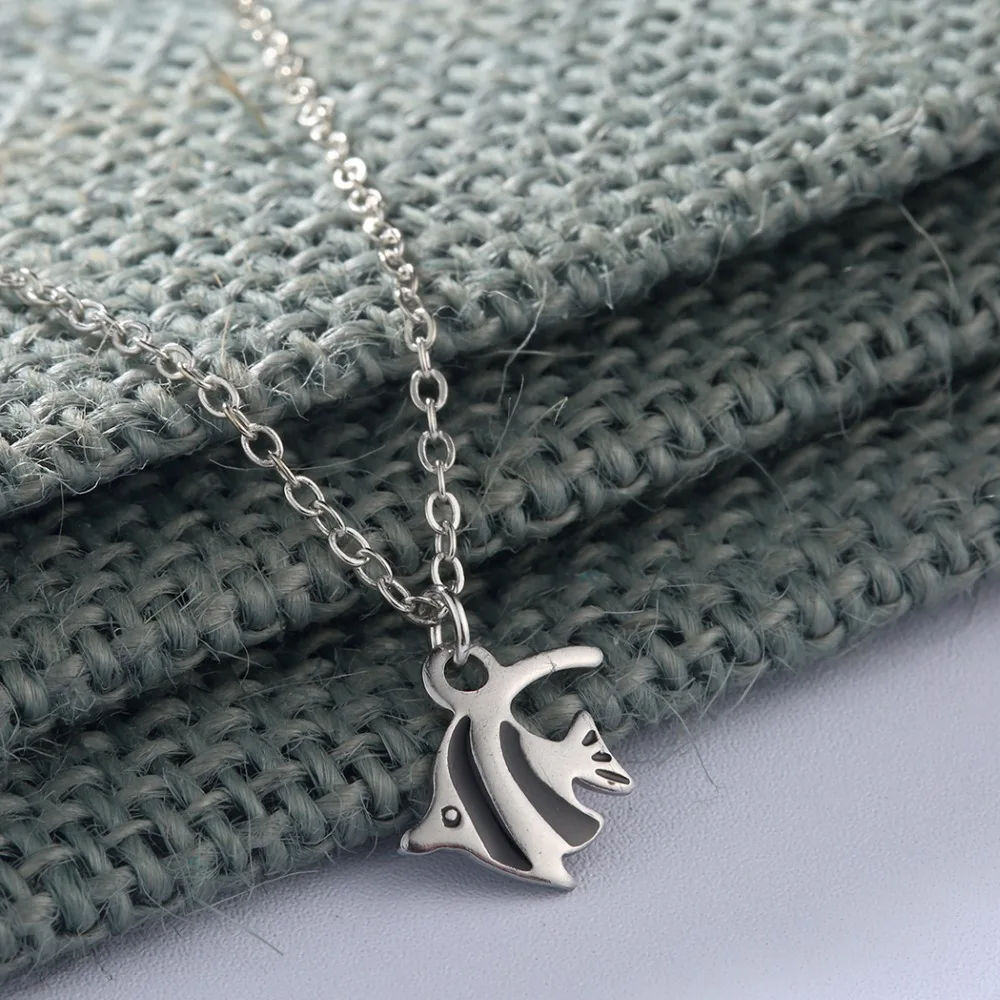 Kinitial модное ожерелье из нержавеющей стали золотого и серебряного цвета с