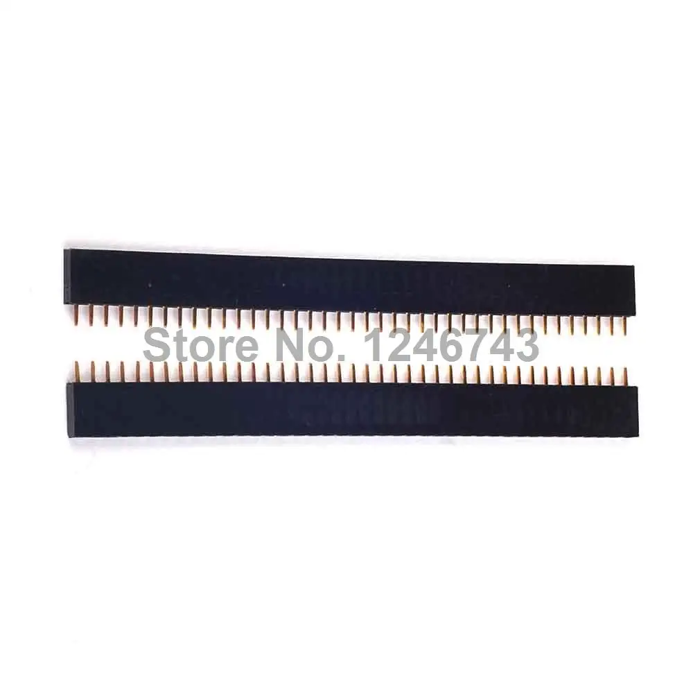 

10PCS 1x40 Pin 2.54 mm Single Row Female Pin Headerv