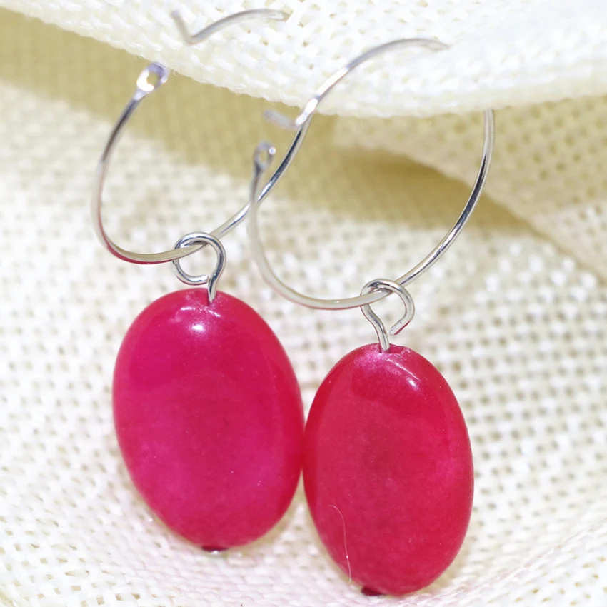 Оригинальный дизайн 9 цветов jades натуральный овальный камень болтается