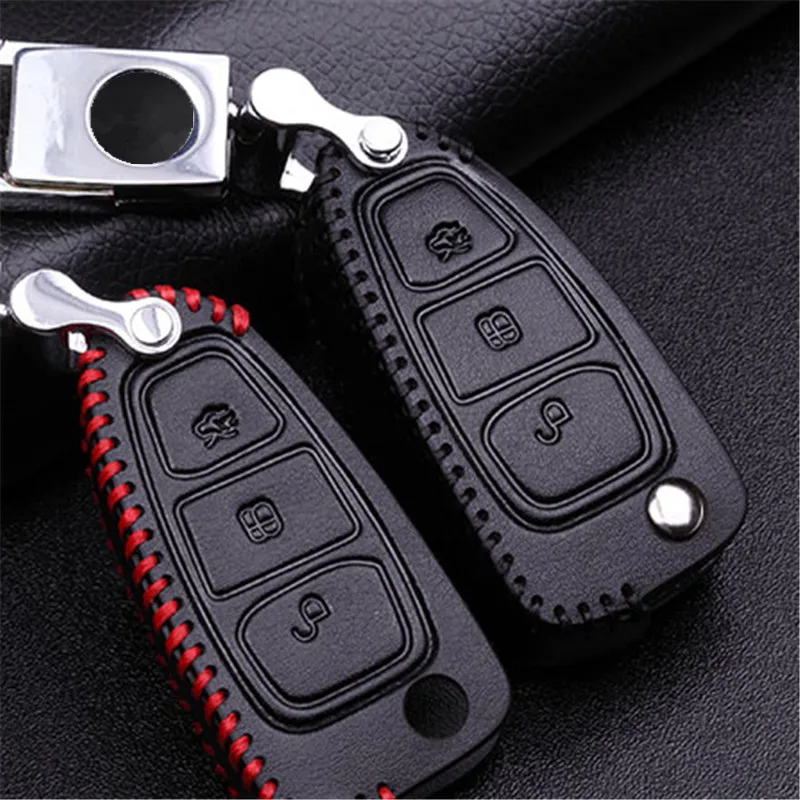 Автомобиль Натуральная Кожа Дистанционного Управления Автомобилем Брелок Ключа