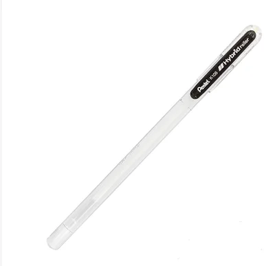 K108-W White 1 шт Япония Pentel жемчуг Цвет гелевая ручка флэш-маркер для белой доски канцелярские принадлежности для студентов милые школьные принадлежности пуля журнал канцелярских принадлежностей - Цвет: K108-W White