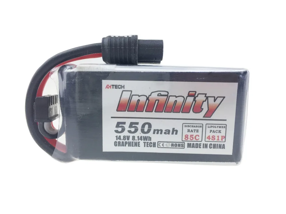 Infinity 500 мАч 550 25C 40C 85C 2S 3S 4S 7 4 В 11 1 14 8 в литий полимерная батарея JST SY60 XT60 вилки для
