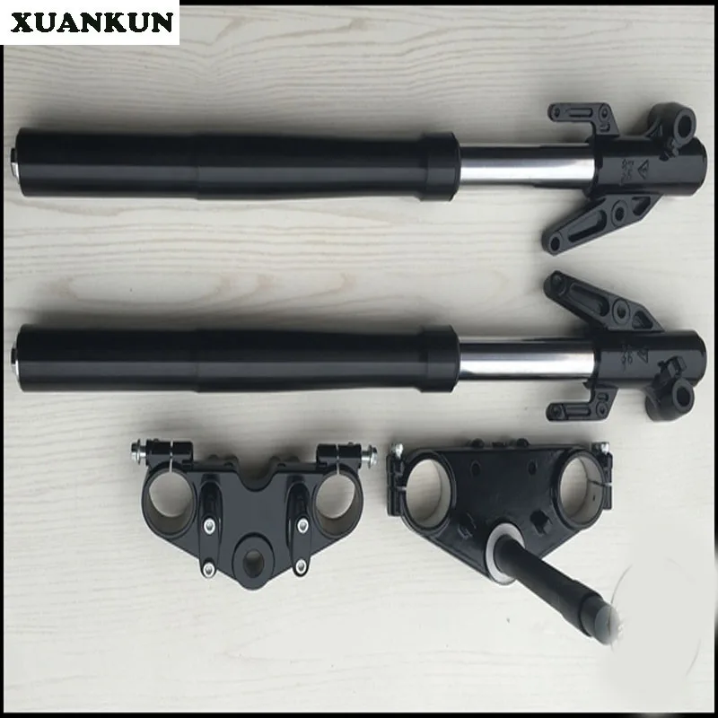 Перевернутый Амортизатор XUANKUN Cafe Racer для перевернутых вилок в сборе направляющие