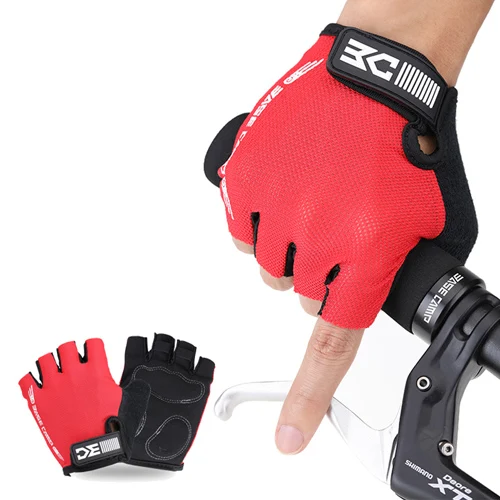 Cycling Gloves BASECAMP велосипедные перчатки половина пальцев велосипедные перчатки для спортзала для занятий фитнесом дышащий MTB варежки дорога велосипед Мягкий Спорт - Цвет: Cycling Gloves