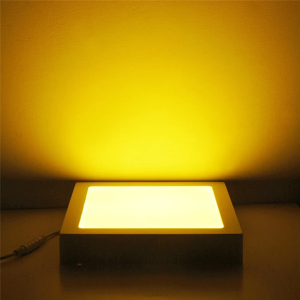 6 Вт 12 Вт 18 Вт без разреза круглый квадратный светодиодный поверхностный монтажный панельный светильник светодиодный потолочный светильник AC110V 220 в драйвер