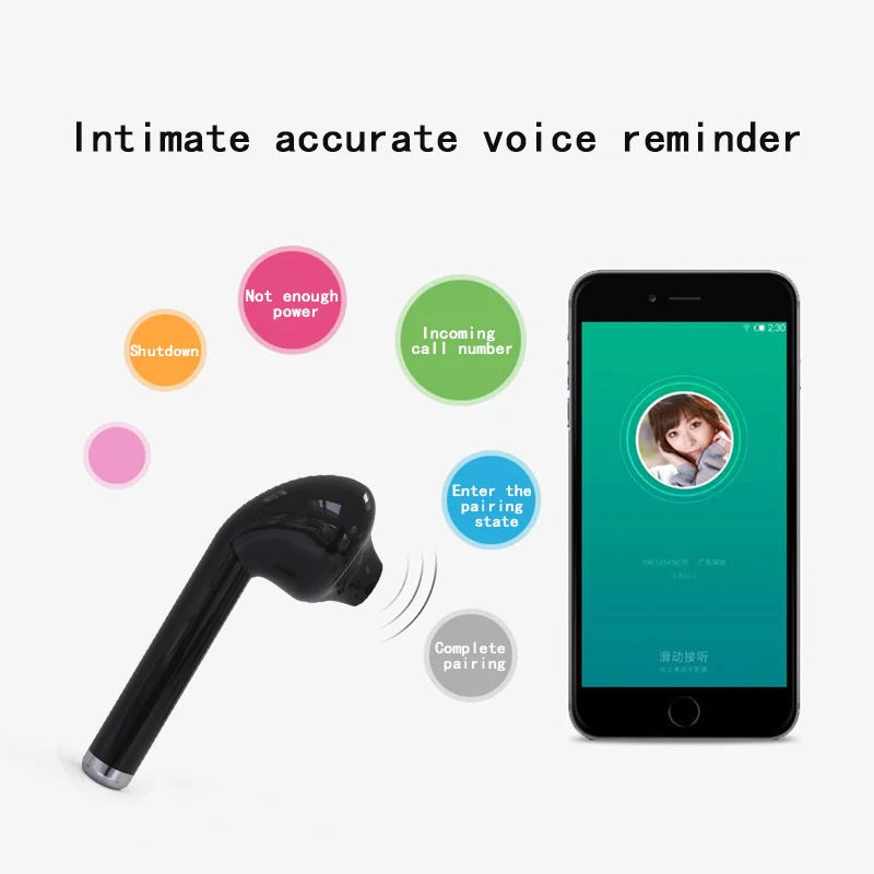 I8L мини bluetooth наушники беспроводная гарнитура вкладыши для Apple iPhone X 8 plus