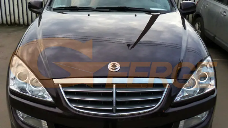 Для Ssangyong Kyron 2005- отличные ангельские глазки ультра яркие фары освещение CCFL ангельские глазки комплект Halo Кольцо