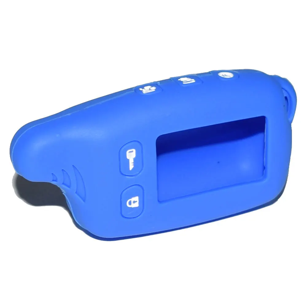 TW 9010 9030 Силиконовый Чехол Для Томагавк TW-9030 TW-9020 TW-9010 Two Way машинный Комплектующие системы охранной сигнализации(ЖК-дисплей Брелок дистанционного Управление крышка - Название цвета: Blue
