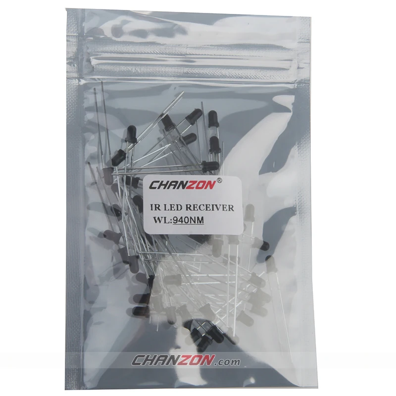 ИК приемник светодиодный диодный излучатель светильник с отверстиями 3 мм 100 шт.