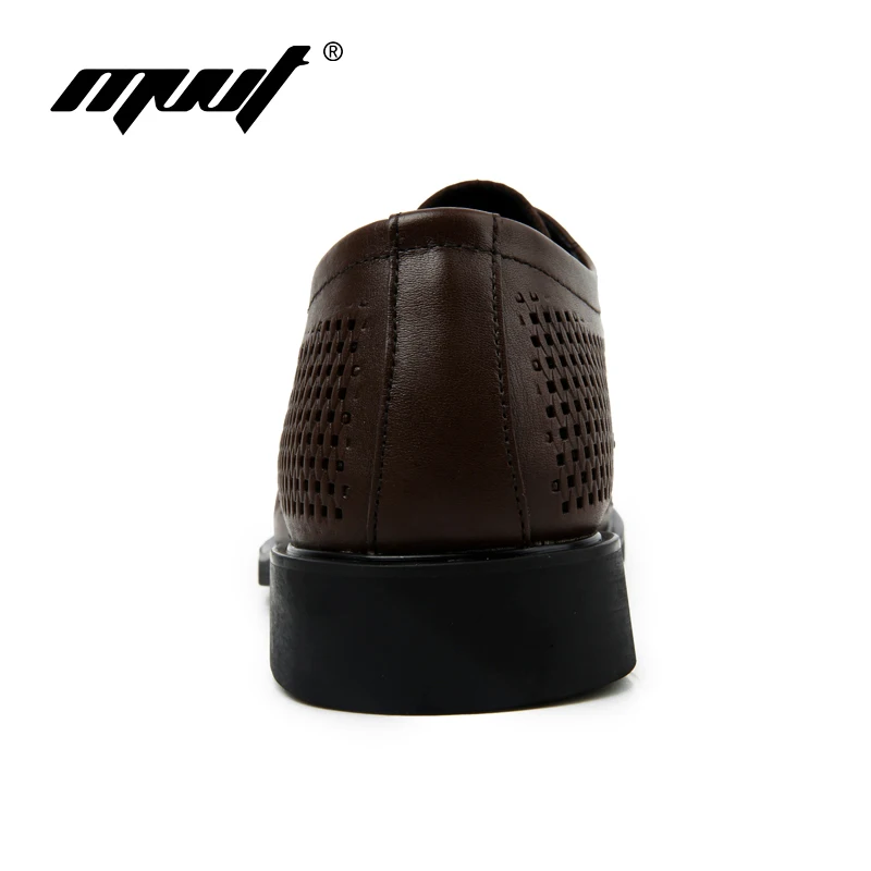 Туфли мужские из натуральной кожи оксфорды дышащие с перфорацией модельные