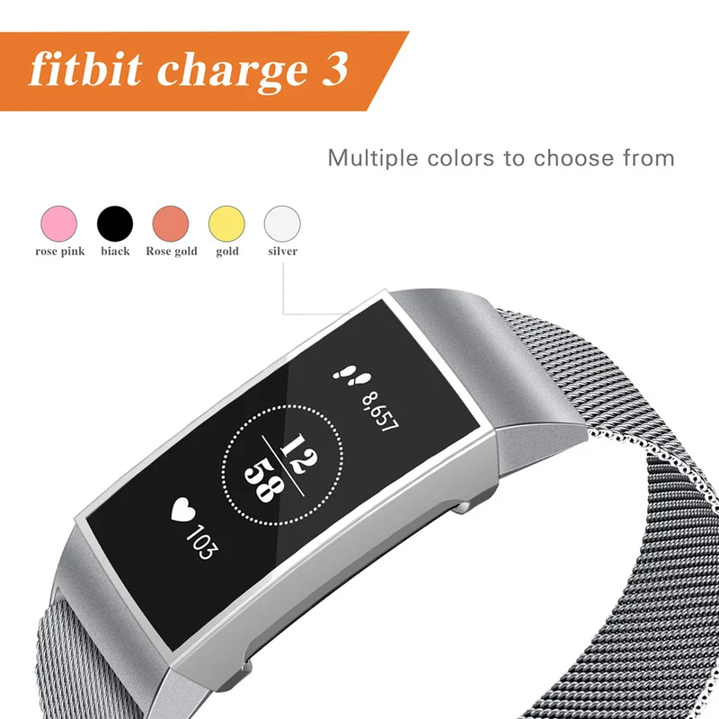 Для Fitbit Charge 3 Band Smart Watch 5 цветов для Чехол Мягкий защитный силиконовый из ТПУ