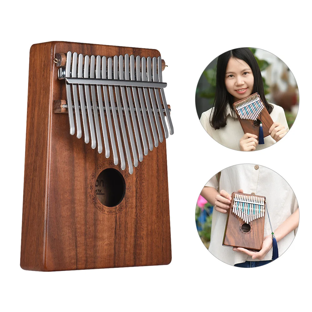 

17-клавишным игрушечное пианино калимба Mbira санза Гавайский КоА во внутренней структуре используется натуральное дерево с сумкой для перено...