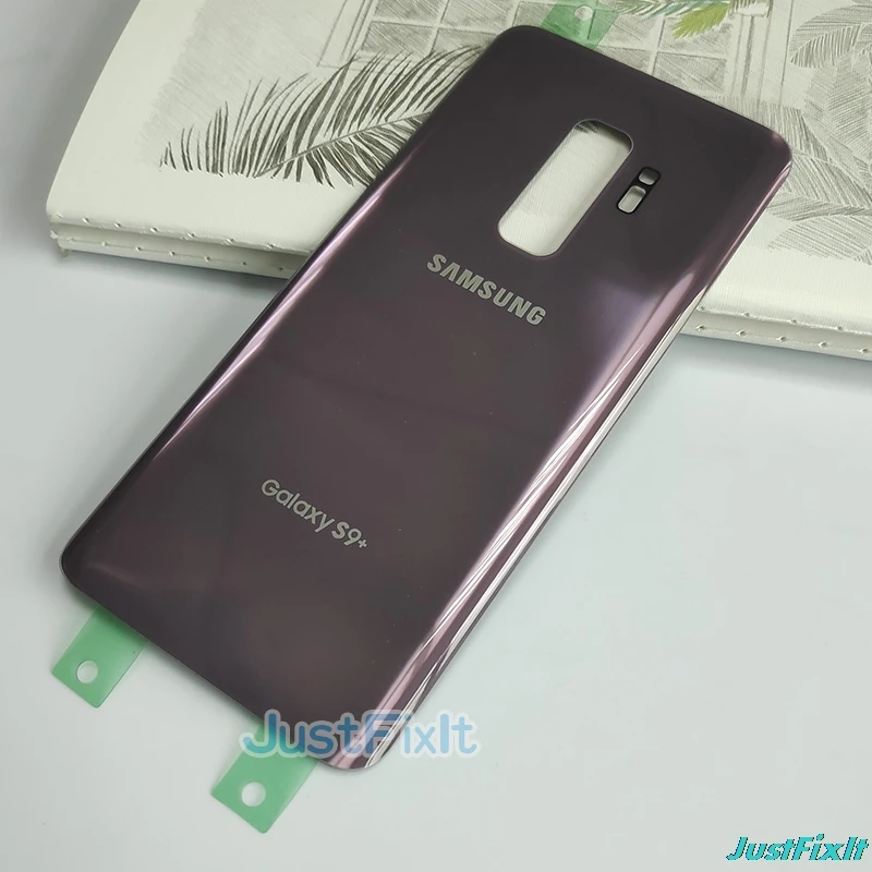 purple Для SAMSUNG Galaxy S9+ S9 Plus G965 G965F задняя крышка батарейного отсека задняя стеклянная крышка Корпус чехол Замена батарейного отсека - Цвет: purple