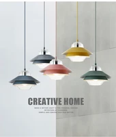 nordic colorful led pendant light denmark home foyer modern hanging lamp metal lampshade bedroomkitchen island pendant light
