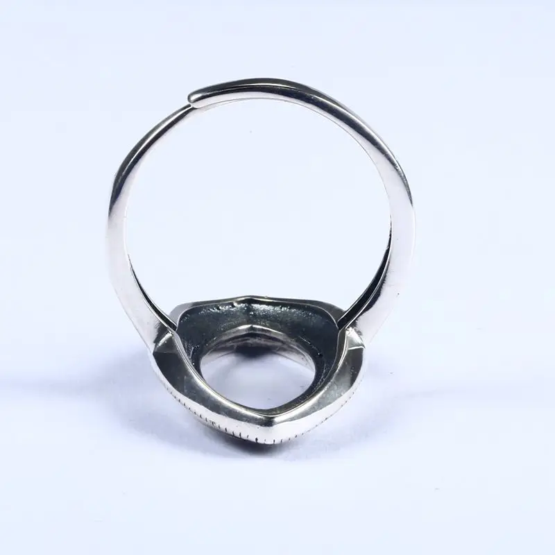 Sterling Silver 925 Engagement Semi Mount Ring Marquise Cabochon 10x20mm Amber Agate Turquoise Thai Wholesale Adjustable | Украшения и