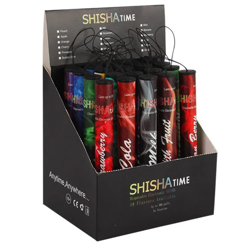 50 шт./лот E shisha одноразовая электронная сигарета портативная много вкуса 500 ~ 600